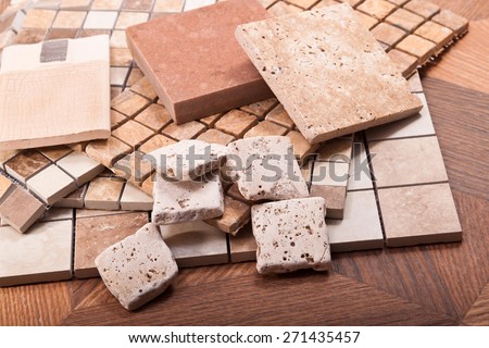 Tiles for floors and walls made of ceramic, stone, marble and mosaic compositions