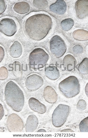 Close up of  floor gravel in garden.