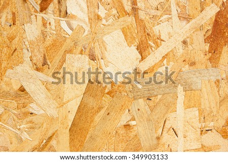 Press particle board made of wood flakes.
