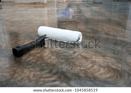 epoxy floor in warehouse factory japan construction site ,polishing stone concrete