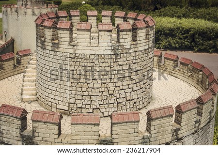 Tower of Yedikule Fortress, Miniaturk open air museum, Istanbul