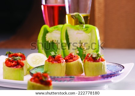 Check out the wonderful combination of cucumber and capsicum and experience the goodness of green! Chill and have fun