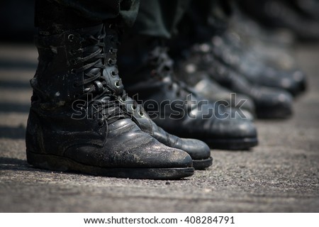 Military training / \
Boots