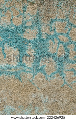 Blistered paint texture on damp wall
