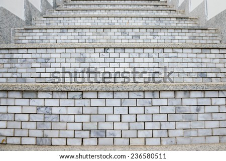 Tile stairs for pattern and background