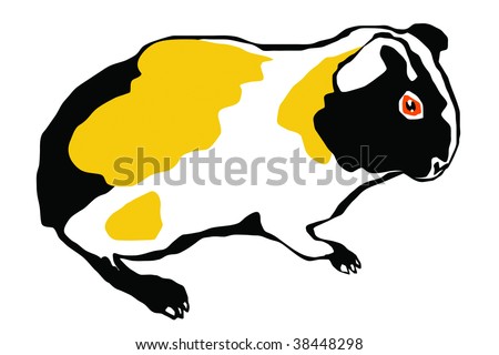 Guinea-Pig Stock Vector Illustration 38448298 : Shutterstock