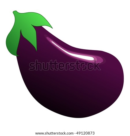Vector Illustration Of Eggplant - 49120873 : Shutterstock
