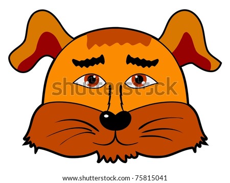 cartoon dog vector