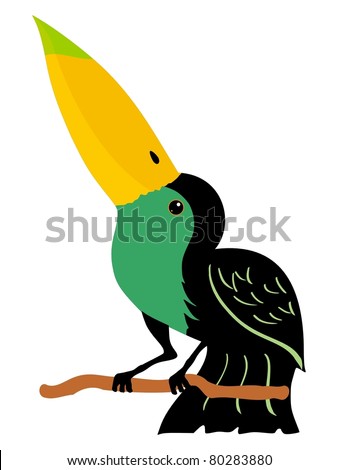 cute cartoon toucan