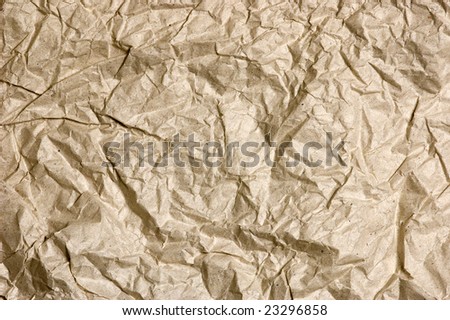 crinkled paper