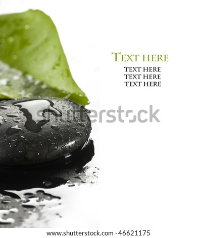 spa stone with water drop spa stone with water drop