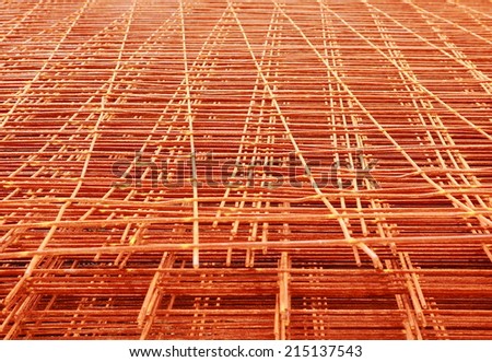Steel Bars Stacked For Construction ,Reinforcing steel bars for building