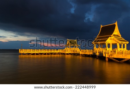 A small fishing port sea Quiet in Thailand
