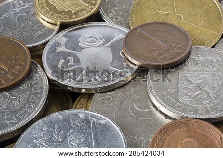 old European coins before the introduction of the Euro