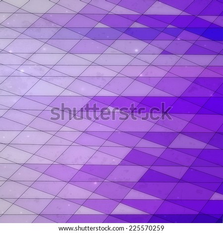 A triangular grid with purple shades coloring in the pattern.