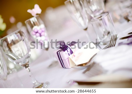 Wedding Breakfast Table Layout And Gifts
