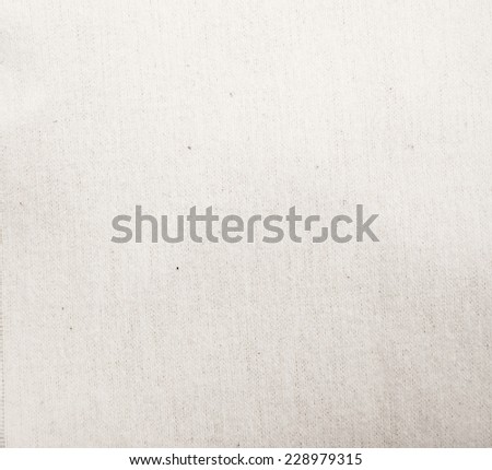Natural cloth cotton texture background swatch for fashion design white ivory color