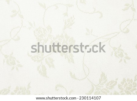 White ivory lace guipure cloth background with floral pattern for bridal design