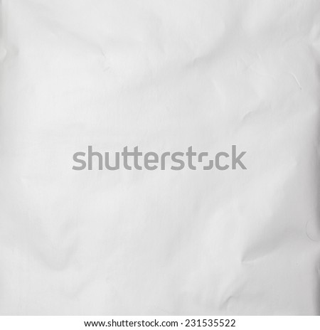 Eco craft crumpled paper background and sheet of white paper on it for identity, cards and scrapbooking gray color