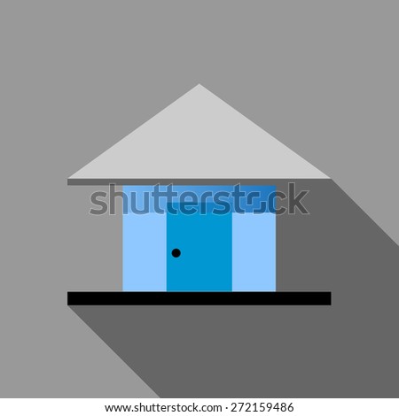 building icon, home or house symbol, modern architecture vector design