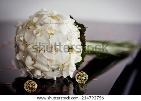 orchid white bride flowers wedding