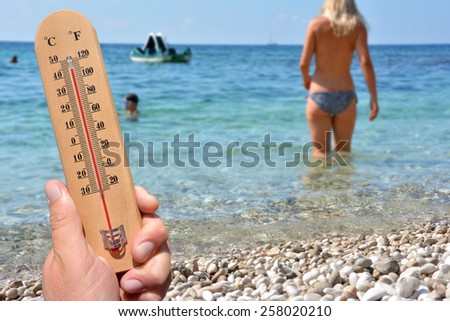 Hot hot summer Heat Wave High Temperatures - skin cancer warning