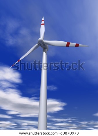 Windmill wind power, \