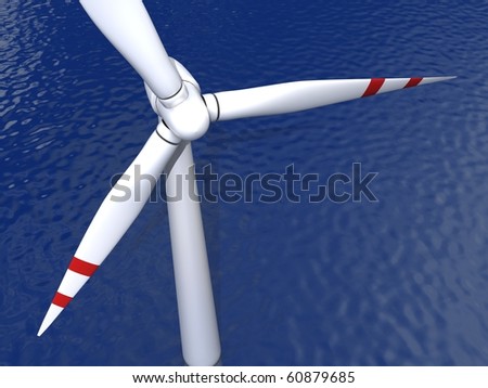 Offshore wind energy wind power generators wind propeller Sustainable Renewable Energy