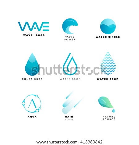 Abstract logo. Water logo. Wave logo. Geometric logo. Water line logo. Nature logo. Nature elements logo. Water vector logo. Water energy logo. Water logo. Water energy logo. Nature energy logo. Aqua