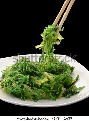 Japanese algae salad.Japanese food.