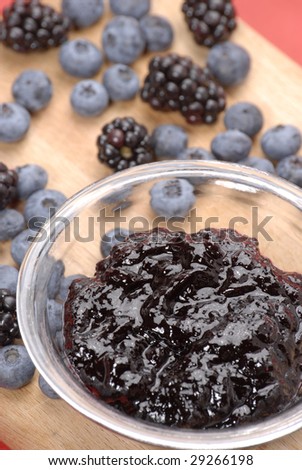 Forest fruits preserve,Forest fruits conserve,forest fruits.berry jam.blueberry jam.