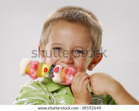 Boy Eating Candy