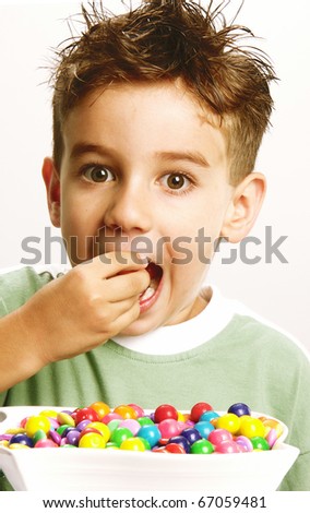 Boy Eating Candy