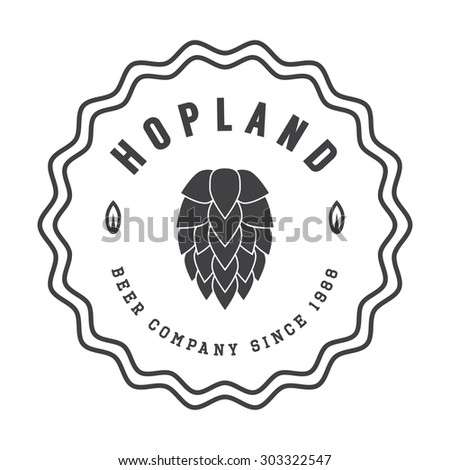 Beer logo in vintage style