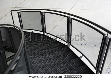 metal staircase railing