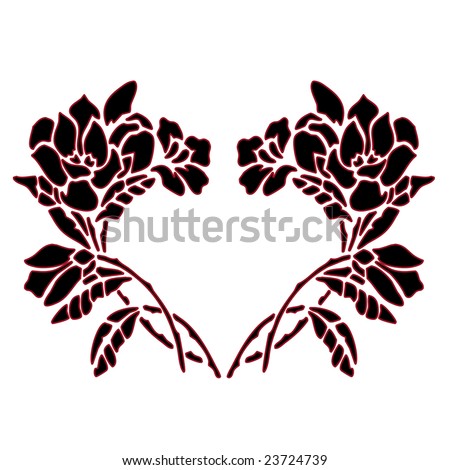 clip art borders flowers. heart clip art borders