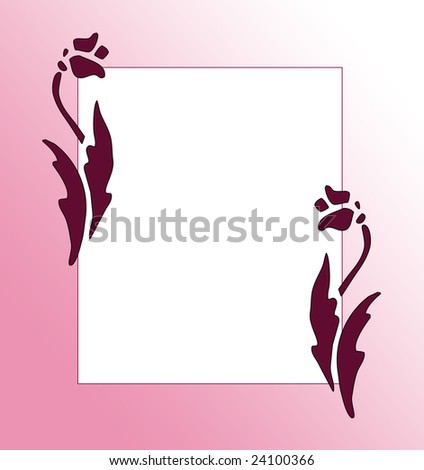 clip art flowers black and white. Silhouette Flower Clip Art