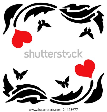 heart clip art black. Heart Silhouette Clip Art