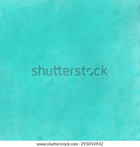 bright blue green background, vintage color and sponged distressed texture in soft blended brush strokes