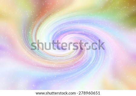 Beautiful abstract multicolored shiny background. Spiral galaxy and glitter