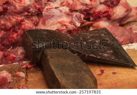 Meat cutting ax. Headsplitter in Ukraine 2015