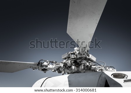 helicopter blade detail.
