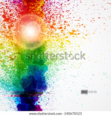 Abstract background forming by watercolor paint splashes Abstract background forming by watercolor paint splashes