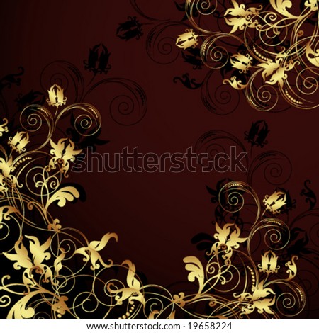 wallpaper vector flower. stock vector : Vector Flower