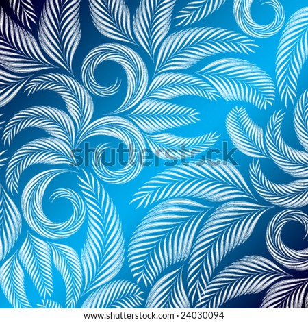 blue background vector. floral ackground blue