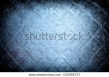 Grunge blue plate steel background. Hi res texture