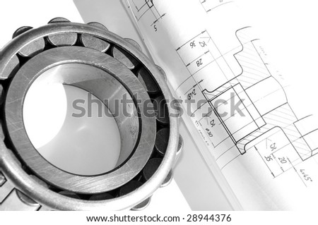 Mechanical drawing and tools/ bearing