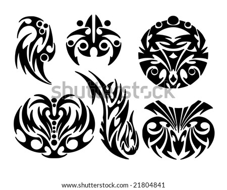 stock photo Tattoos design tribal style