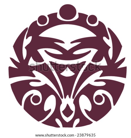 Vector design tribal tattoo