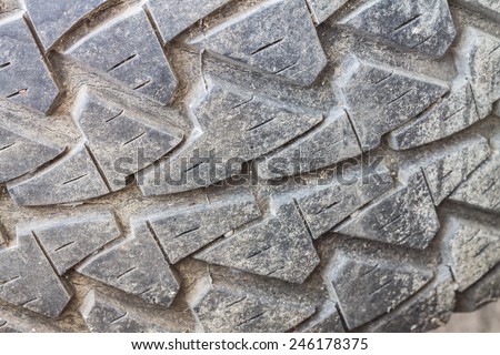 The old tire texture